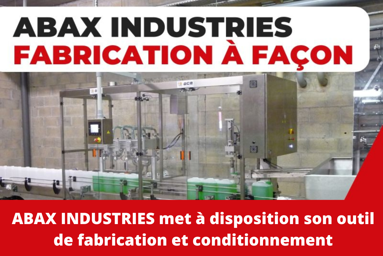 ABAX INDUSTRIES met à disposition son outil de fabrication et conditionnement
