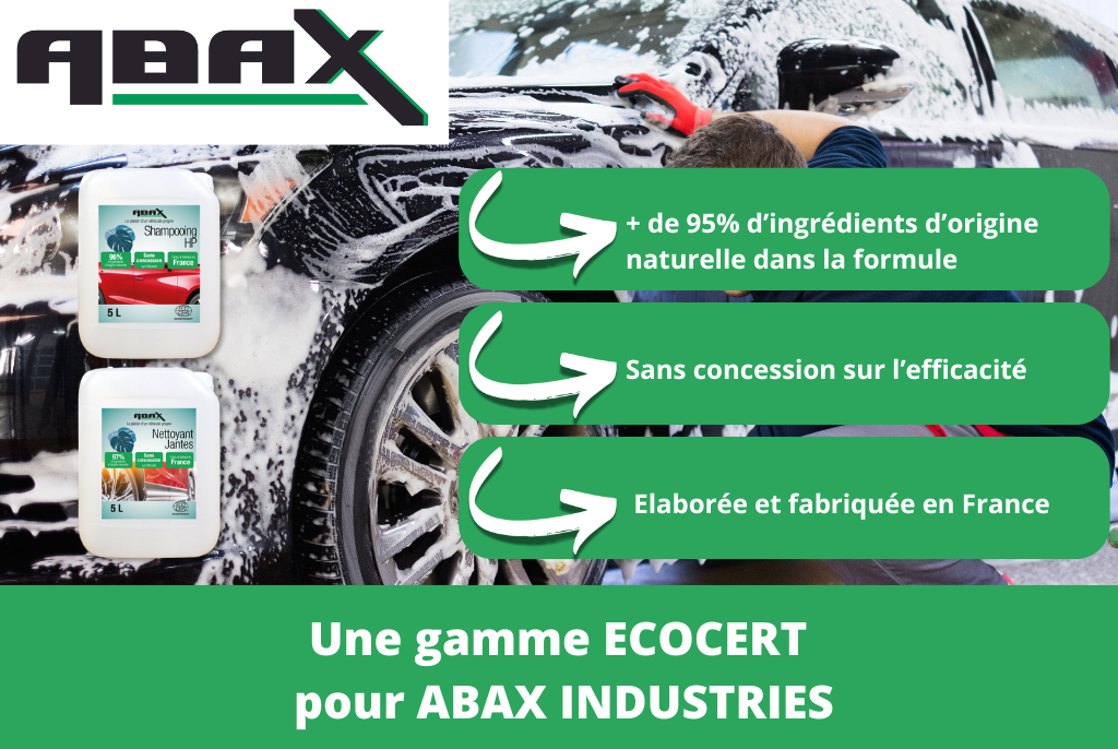 Une toute nouvelle gamme ECOCERT pour ABAX INDUSTRIES