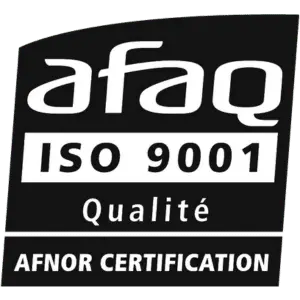 logo certification afaq iso9001 noir abax